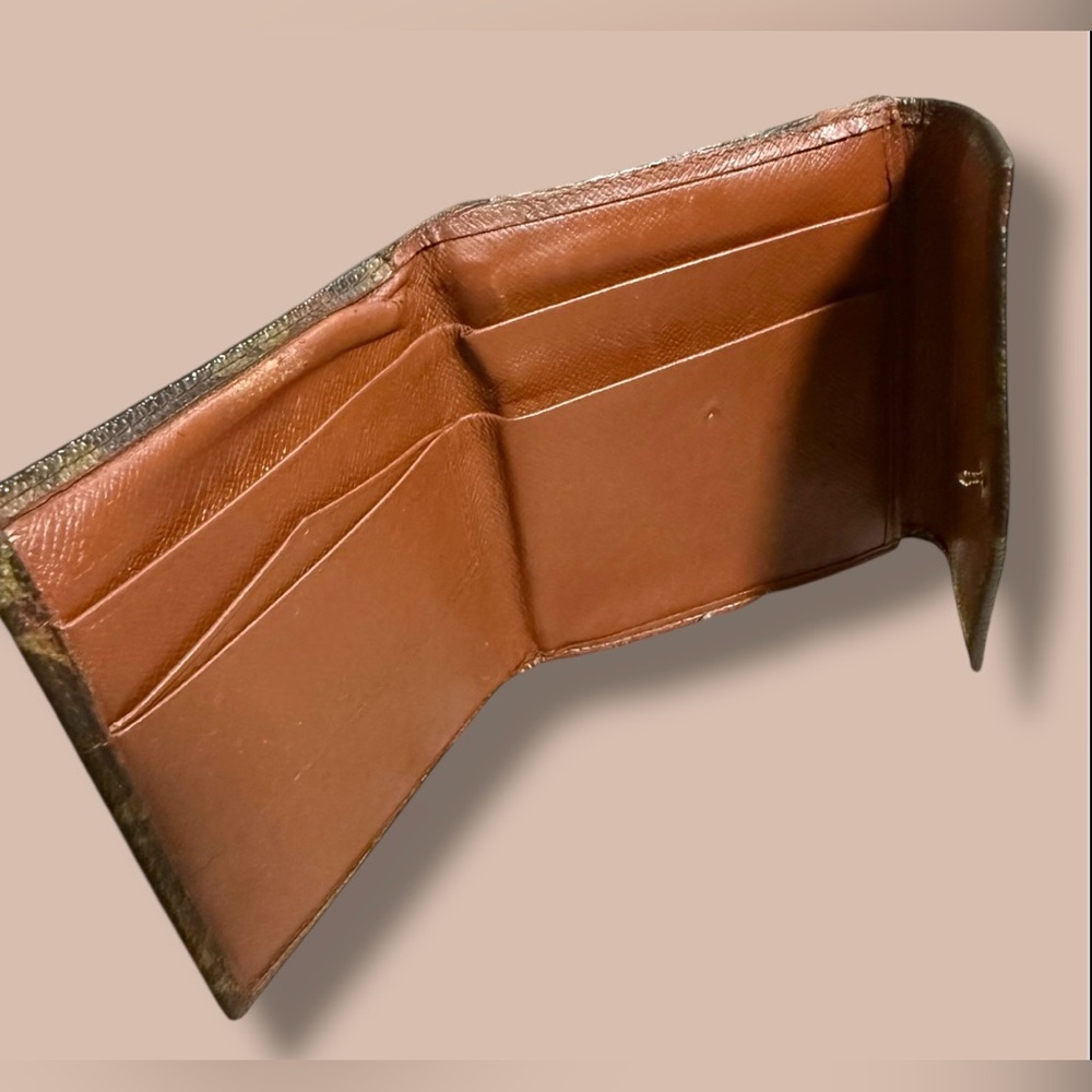 Authentic Vintage Louis Vuitton Monogram Bifold Compact Unisex Wallet - Picture 3 of 8
